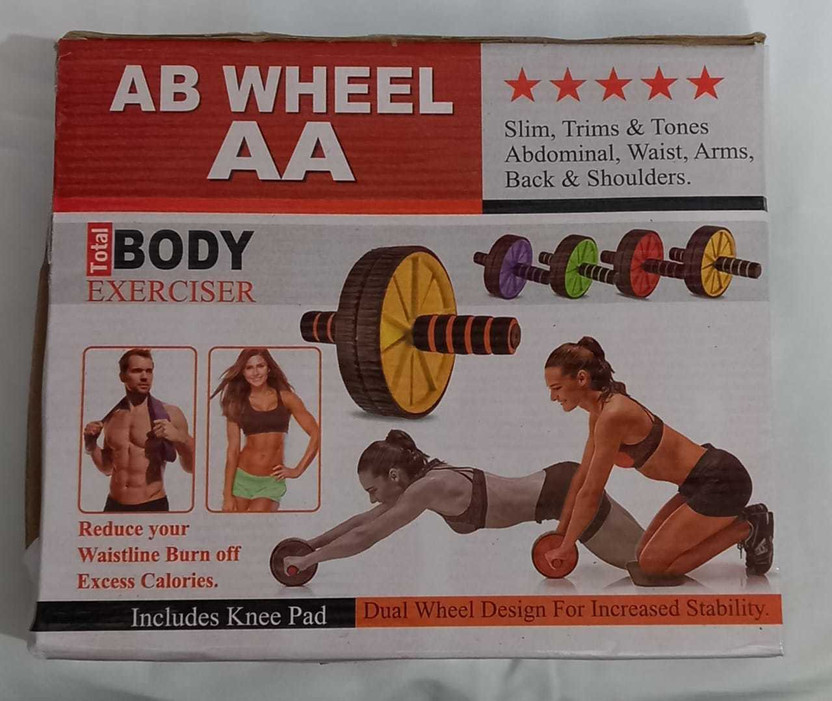 APPS SPORTS Ab Roller Wheel with 2 Configurable Wheels and Non-Slip Handles – Ab Wheel Trainer Ab Exerciser(Black)