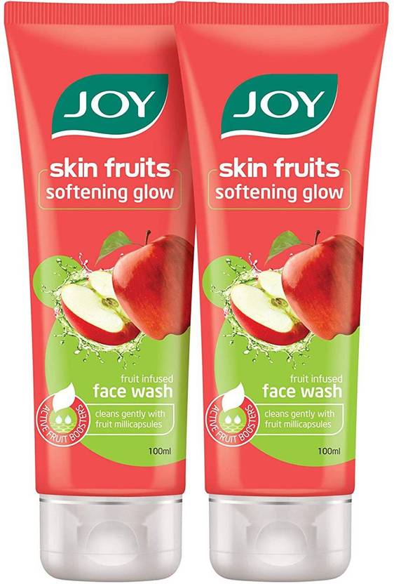 Joy Skin Fruits Softening Glow Apple ( Pack of 2 x100ml) Face Wash Price in India, Buy Joy