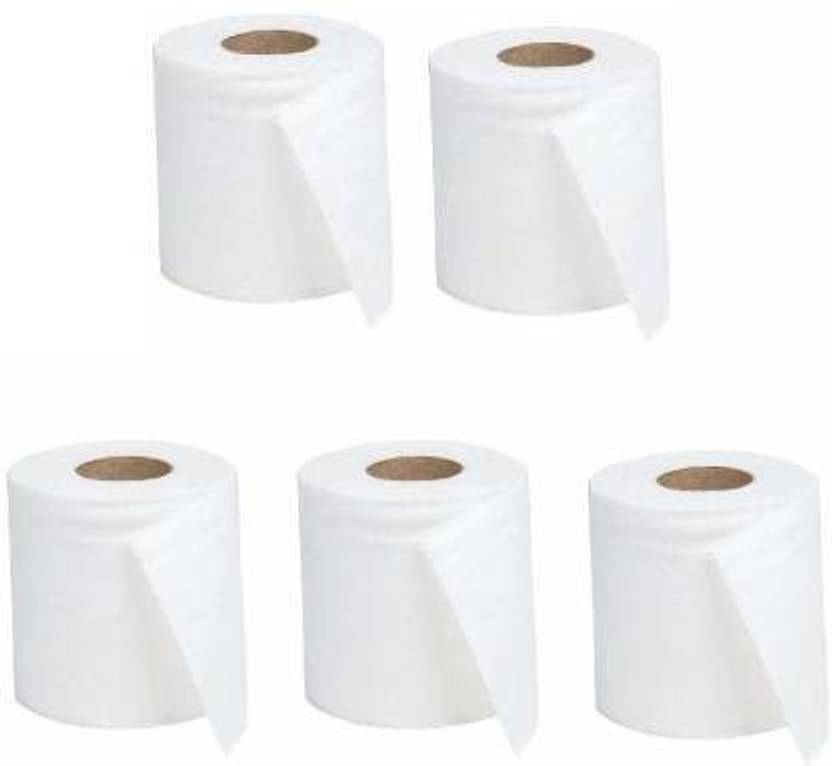 Shree Shyam Soft Toilet / Tissue Paper Rolls 256 Pull Sheets( Pack of 5 ) Toilet Paper Roll