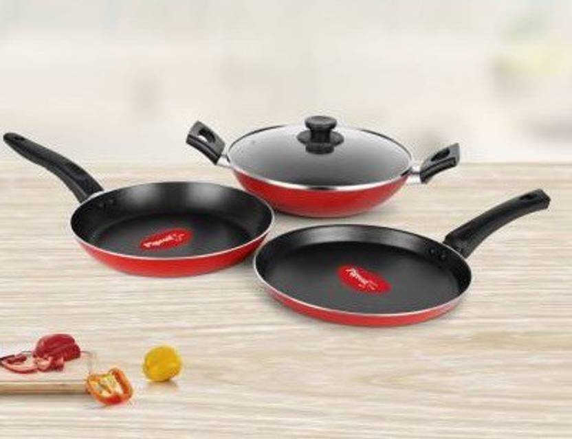 Pigeon NonStick Coated Cookware Set Price in India Buy Pigeon Non