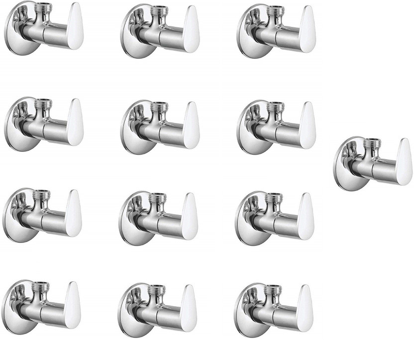 FLO Premium quality stainless steel Jazz Angle Cock Chrome Plated_set of-13 Angle Cock Faucet(Wall Mount Installation Type)