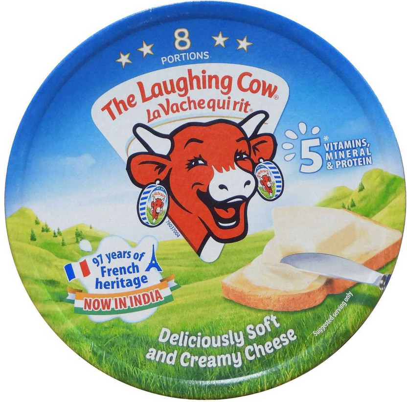 The Laughing Cow Cheese cube 8 Portion ( imported ) 120gm each ( Pack of 2 )(240 g, Pack of 2)