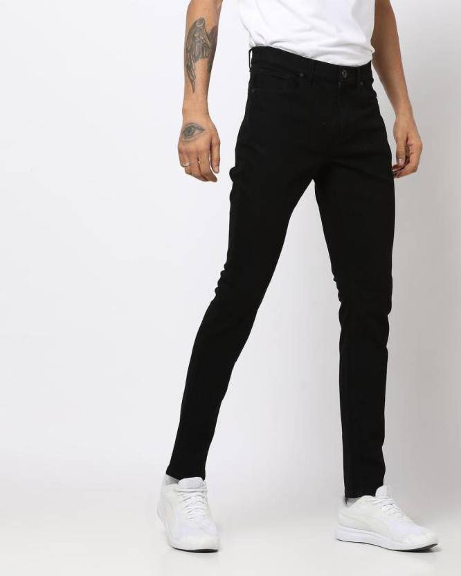 dnmx Regular Men Black Jeans - Buy dnmx Regular Men Black Jeans Online ...