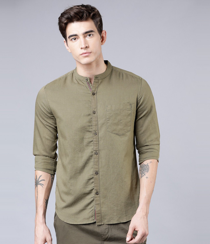 Olive green shirt flipkart clearance
