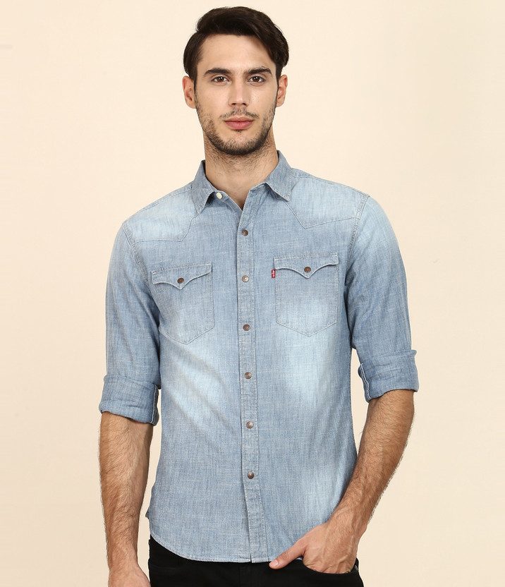 Levis denim shirt flipkart clearance