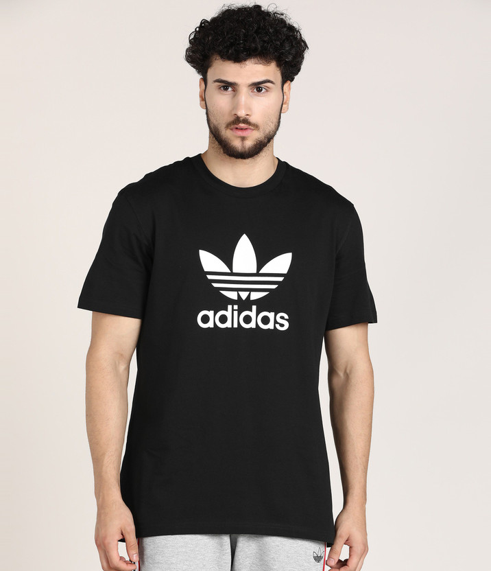 Black adidas trefoil t shirt Clearance