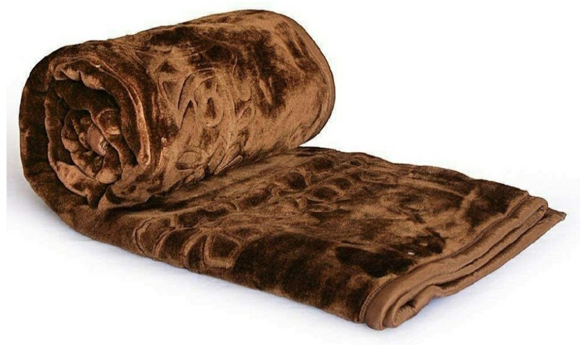 Shyam Creation Printed Double Quilt for  Heavy Winter(Cotton, Brown)