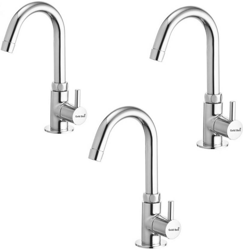 Gold Bell Premium Quality Swan Neck Chrome Finished Table DeckMounted Swan Neck Tap for Kitchen