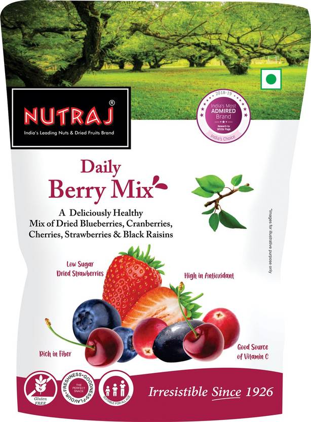 Nutraj Daily Berry Mix Strawberries, Blueberry, Cranberries, Raisins