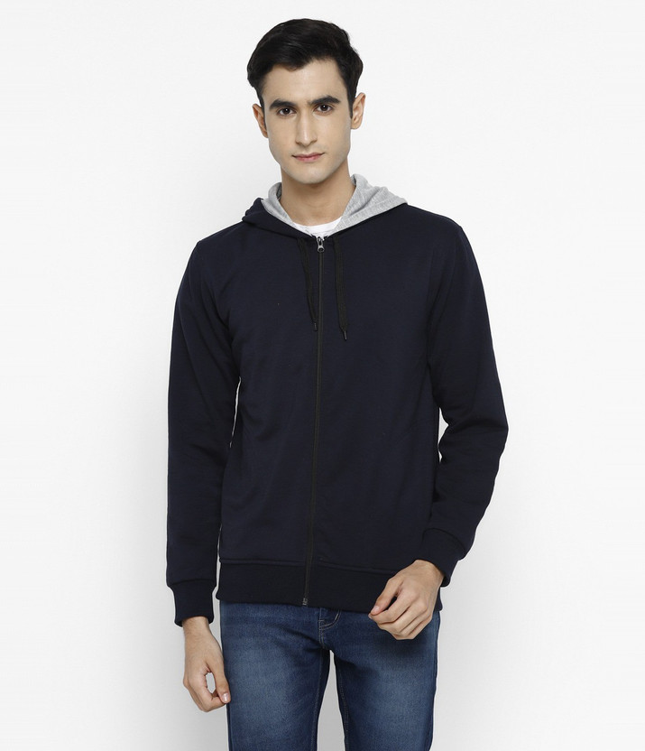 Alan Jones Full Sleeve Solid Men Sweatshirt