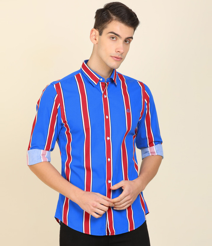 University blue and red shirt clearance