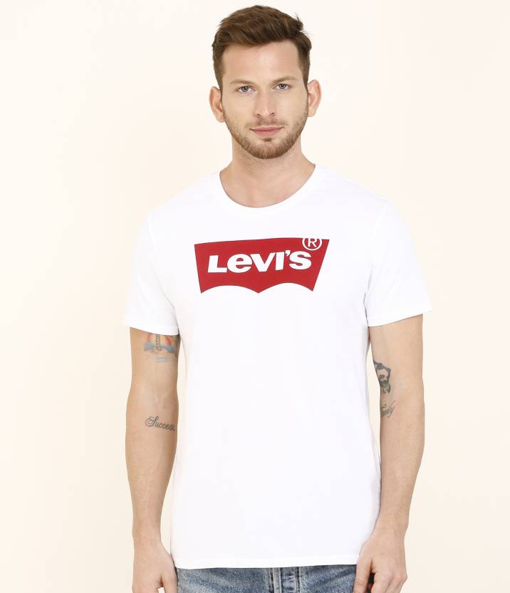 LEVI'S Graphic Print Men Round Neck White T-Shirt - Buy LEVI'S Graphic  Print Men Round Neck White T-Shirt Online at Best Prices in India |  