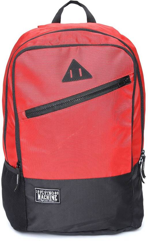 FLYING MACHINE Men Laptop Backpack 23 L Laptop Backpack Red Price in