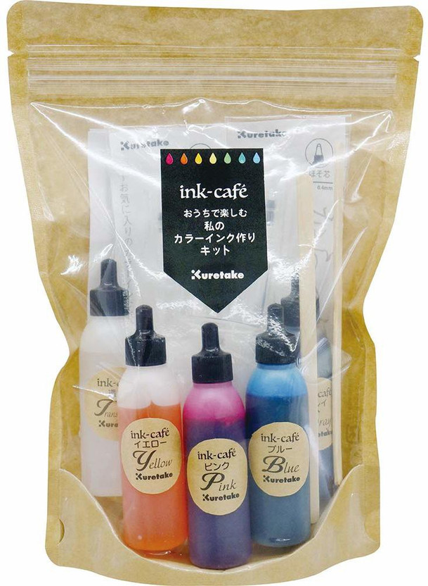 Zig Zig INKTOBER Special Set ink-cafe My color ink making kit 5 colors of color ink (approx. 25 ml) x 1 each Toning cup (for 20 ml) x 1 Empty pen x 2 Muddler x 2 Ink empty container (capacity 25 ml) x 2 bottles - Flipkart Deal