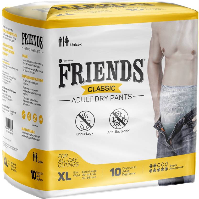 FRIENDS Classic Diaper Pull Ups Pants XL Buy 10 FRIENDS Pant