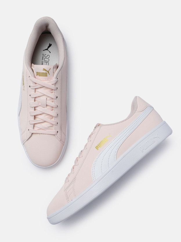 PUMA Women Peach-Coloured White Smash 