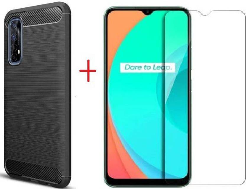 RAWAT Back Cover for VIVO Y20 HYBRID BACK COVER & TEMPERED GLASS RAWAT