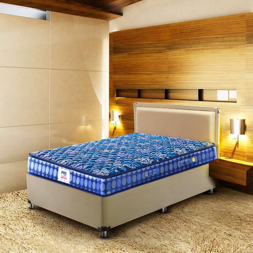 PEPS Springkoil Normal Top Blue 6 inch Queen Bonnell Spring Mattress Price in India Buy PEPS