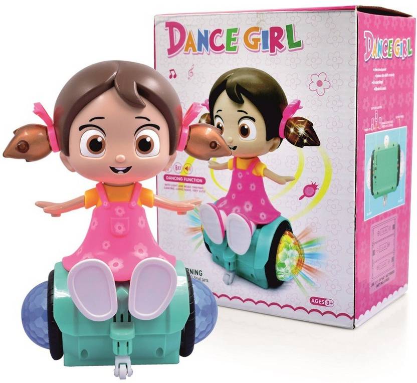 BACKGAMMON Dancing Girl with Music and 3D Flashing Lights Girl Doll