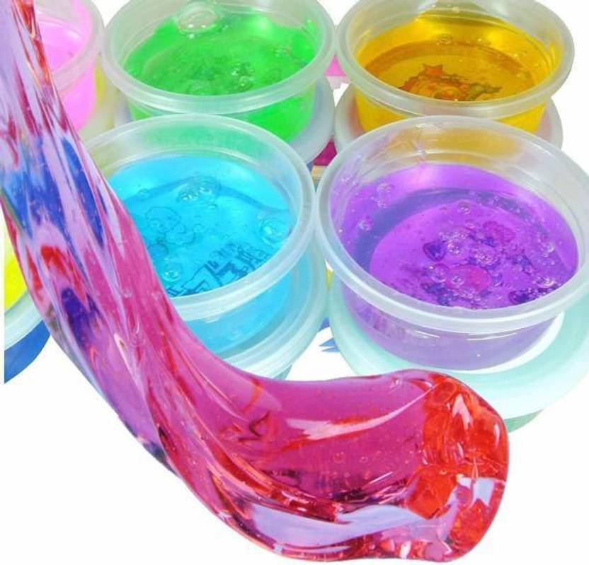 VTR3 Crystal Slime NonSticky Slime Putty Set of 4 Multicolor Putty Toy