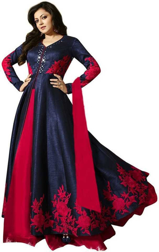 TANHAJI FAB Women Gown Multicolor Dress 