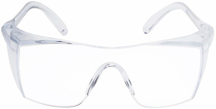 Luxuria A1. Clear Eye Protection Transparent Goggle, Anti-Dust Multipurpose Safety glasses for biking, construction, industrial, infection protection. Wood-working Safety Goggle Wood-working  Safety Goggle(M)