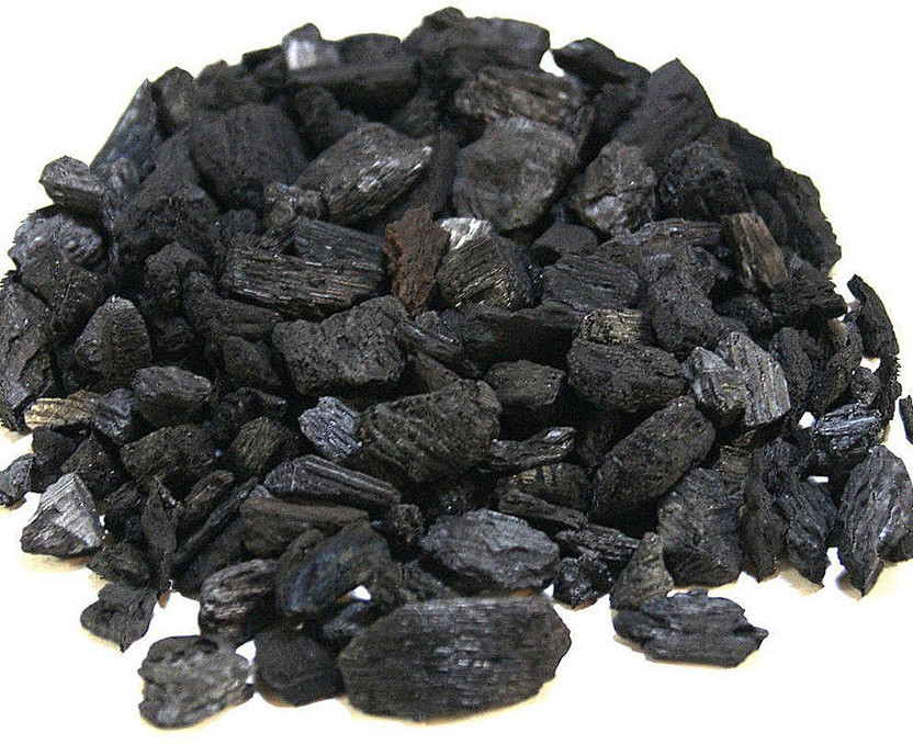 KOLKATA ORCHID ONLINE Wood Charcoal for Potting, Black Color, 1 kg Potting Mixture(1 kg, Granules)