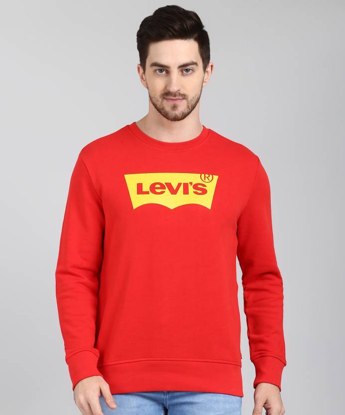 LEVI'S Full Sleeve Printed Men Sweatshirt - Buy LEVI'S Full Sleeve Printed  Men Sweatshirt Online at Best Prices in India 