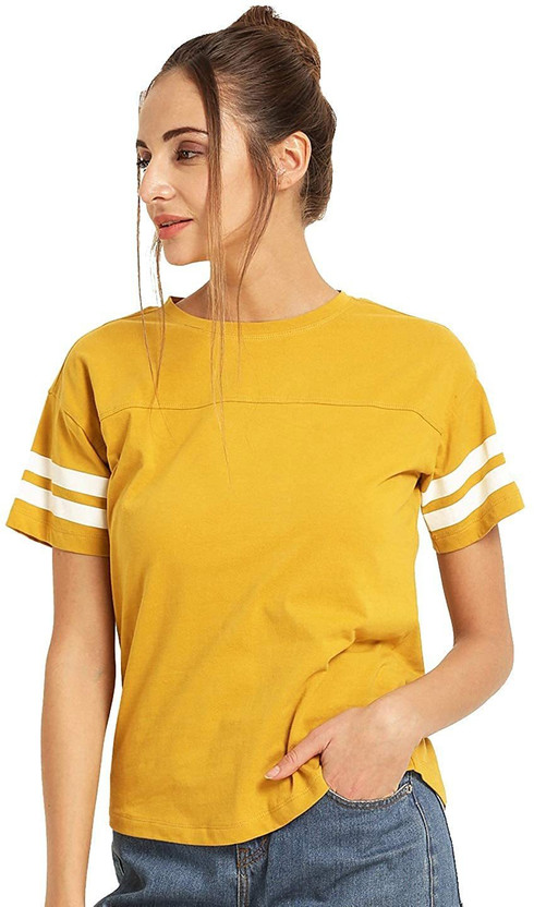 Yellow t shirts for women Clearance