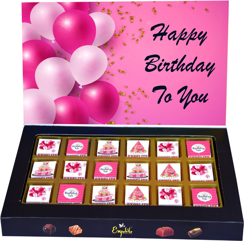 Expelite Best gifts for girlfriend on her birthday - 18 birthday chocolate box Bar Gift Pack(400 g)