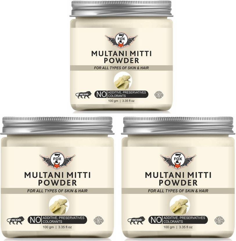 7 FOX Natural & Organic Multani Mitti Powder (Bentonite Clay)100GM