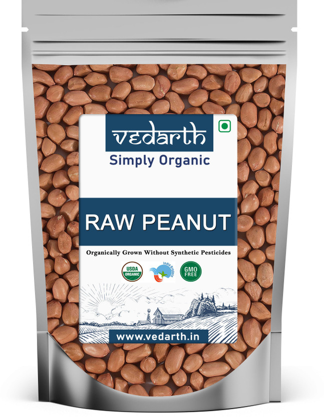 Vedarth Organic Unpolished Peanut(500 g)