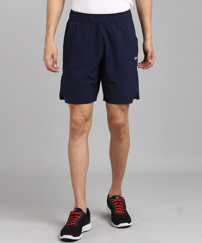 REEBOK Solid Men Blue Sports Shorts - Buy REEBOK Solid Men Blue Sports  Shorts Online at Best Prices in India | Flipkart.com