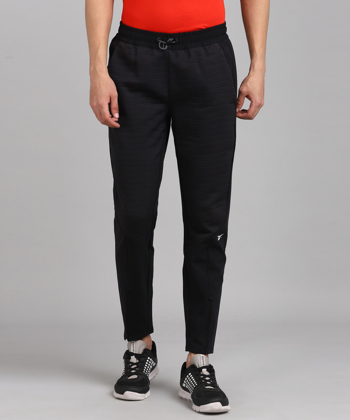 REEBOK Solid Men Black Track Pants - Buy REEBOK Solid Men Black Track Pants  Online at Best Prices in India | Flipkart.com