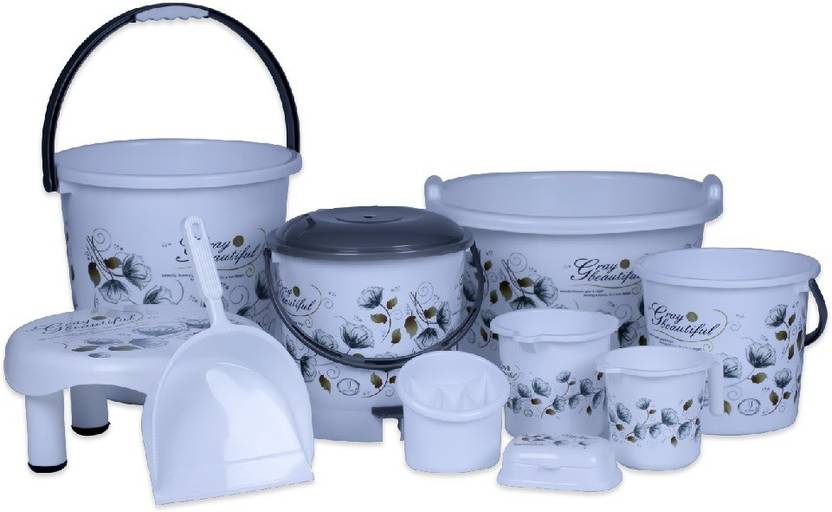 JOYO Jumbo Bathroom Set Brown Colour 25 L Plastic Bucket Price in India Buy JOYO Jumbo