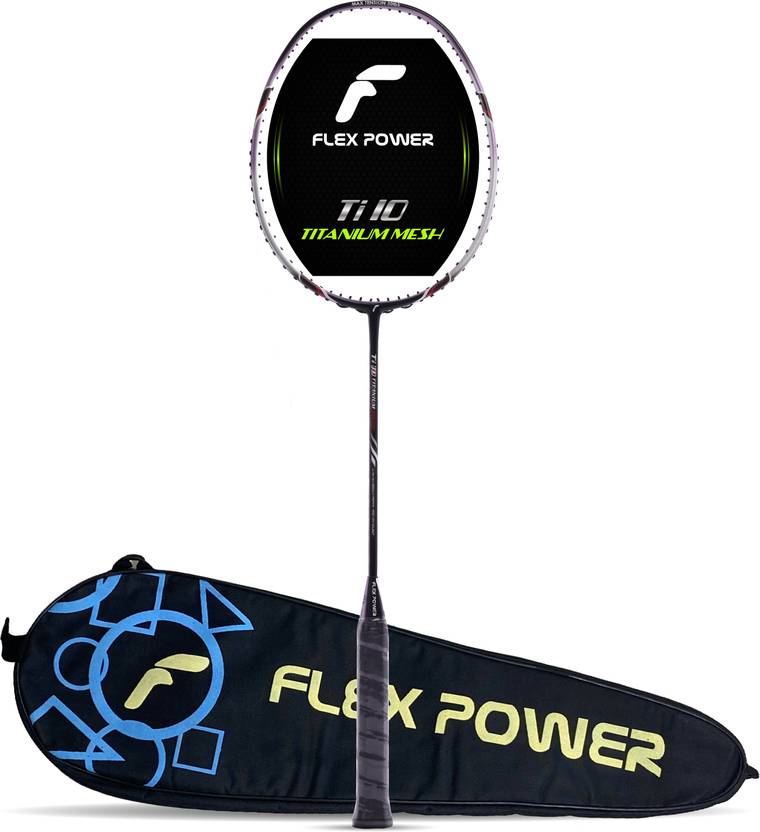 Flex Power Ti 10 Titanium Mesh Full Graphite Purple Unstrung Badminton
