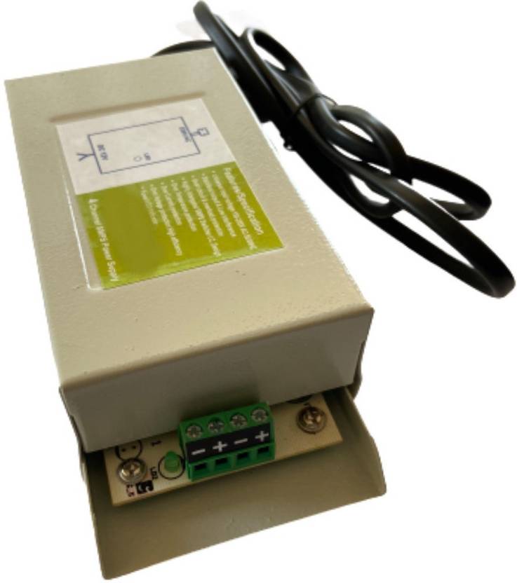 NetLeaks 4 Channel SMPS Power Supply for CCTV/Surveillance/Spy Camera, Output 12 V DC, Power