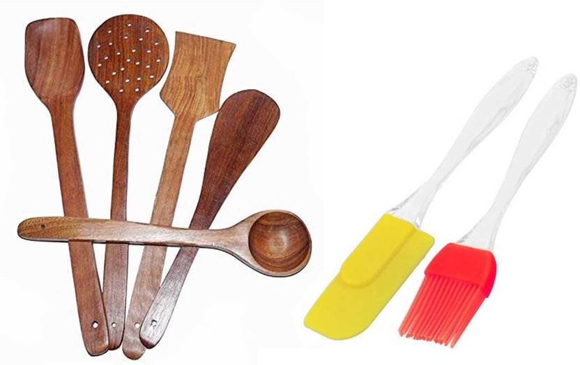 Flipkart SmartBuy BAKINGTOOL006 WOODEN NONSTICK SPATULA (PACK OF 7