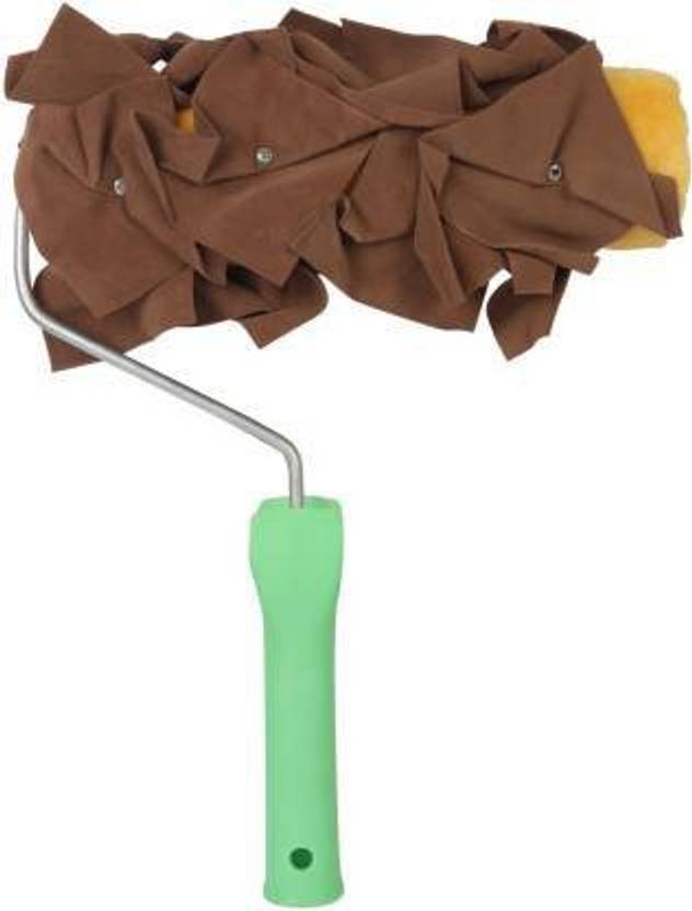 VANIJA 9 Inches Ragging Design Pattern Roller Brush For Wall Painting 9