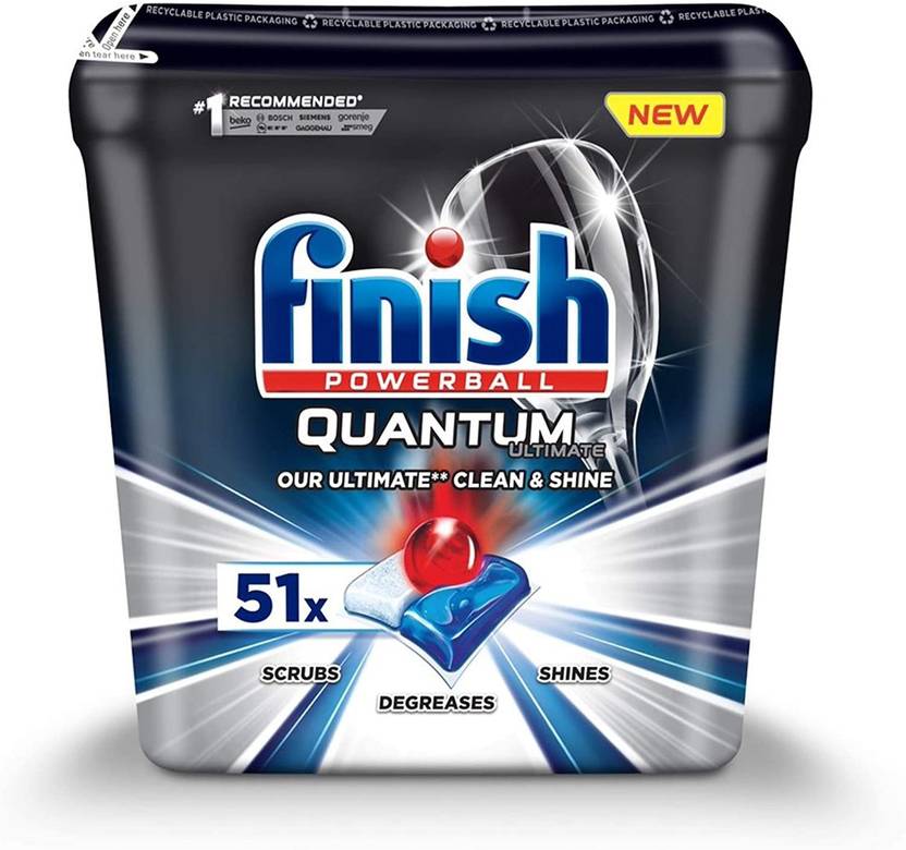 Finish Powerball Quantum Ultimate Dishwasher Tablets 51x Dishwashing