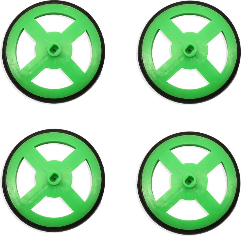 Electronic Spices PACK OF 4 Plastic Project Wheels Designed for