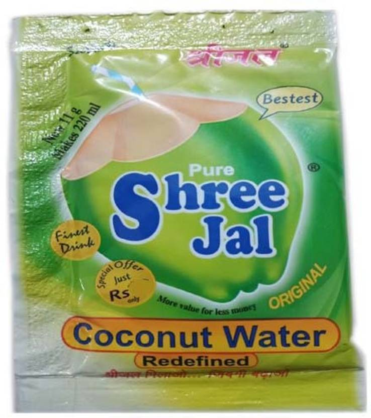 shreejal Coconut Water mix Economy Pack of 100 Sachets, (11 gram each
