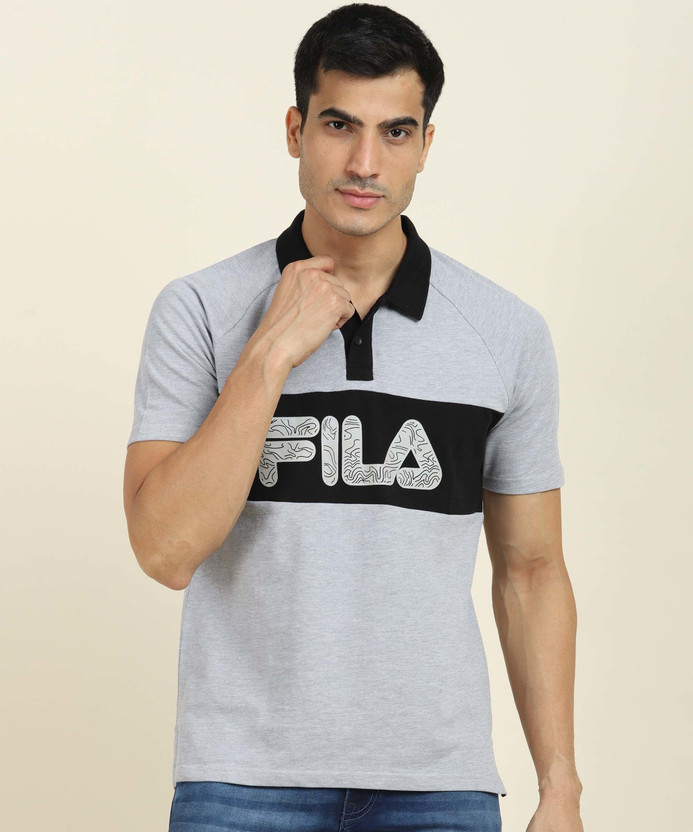 Grey fila t shirt clearance