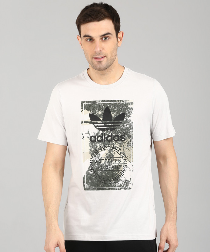 ADIDAS ORIGINALS Printed Men Round Neck Grey T-Shirt - Buy ADIDAS ORIGINALS  Printed Men Round Neck Grey T-Shirt Online at Best Prices in India |  Flipkart.com