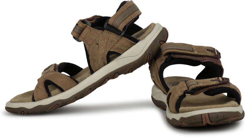 WOODLAND Men Khaki Sandals - Buy 