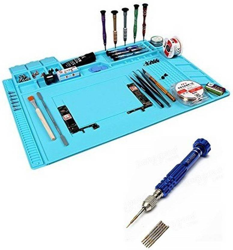 zexson Mobile repairing Tools mat+Mobile repairing Kit 5in1 Precision
