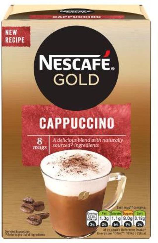 Nescafe Gold Cappuccino Instant Coffee Sachets (8 x 15.5g), 124g