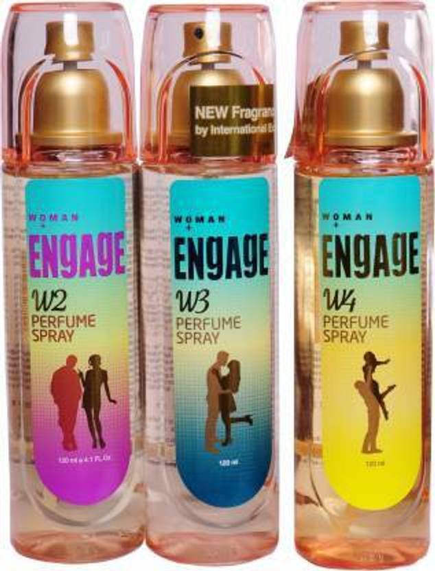 Engage W2, W3 And W4 Perfumes Perfume Body Spray For Women Price in