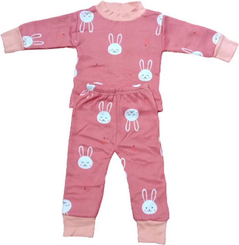 Prisha Enterprises Kids Nightwear Baby Boys & Baby Girls Self Design