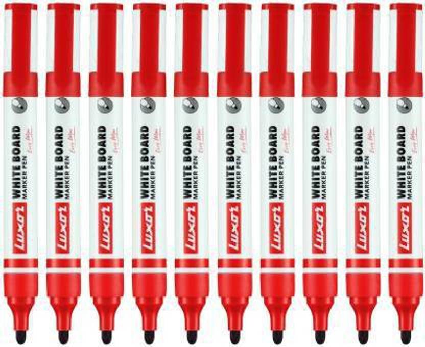 LUXOR Permanent Marker set of 10 red Permanent